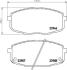 Колодки гальмівні дискові передние Hyundai i30/Kia Ceed 1.4, 1.6, 2.0 (07-) NISSHINBO NP6023 (фото 1)
