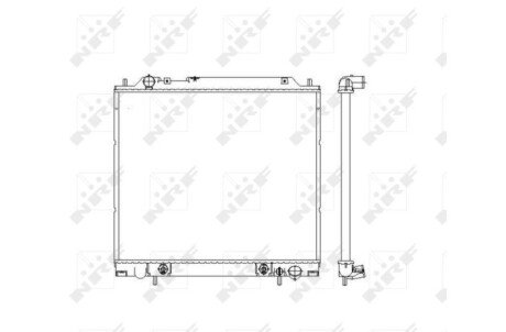 Радиатор охлаждения Mitsubishi L400 95-05 (opt-om) NRF 55343