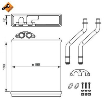 Радіатор пічки VOLVO 440 88- -ua NRF 58150