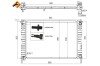 Радиатор охлаждения Ford Fiesta 1.3/1.4 TDCi 01-10 UA63 NRF 58276 (фото 5)