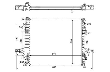 Радиатор NRF 58356