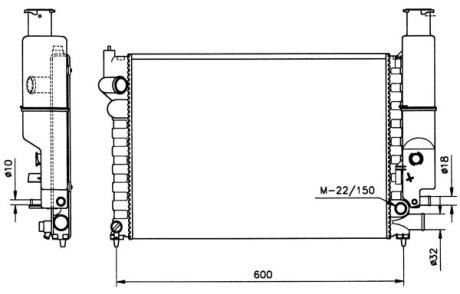 Радіатор охолоджування NRF 58802