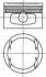 Поршень з кільцями OPEL 79.50 1.6I 16V С16XE/X16XE/X16XEL (вироб-во) NURAL 87-307807-10 (фото 1)