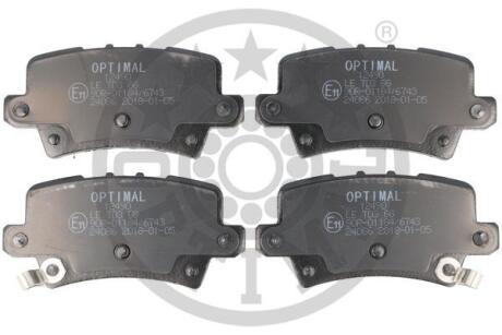 Тормозные колодки дисковые Optimal BP-12490