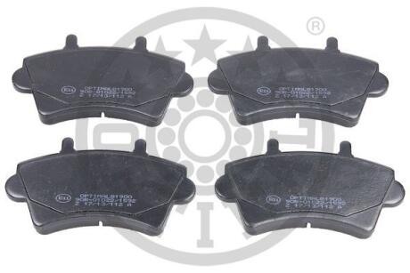 Тормозные колодки дисковые Optimal BP-81900