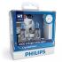 Лампа розжарювання H1 12V 55W P14,5s Cristal Vision + 2x W5W 4300K C.I.U PHILIPS 12258CVSM (фото 1)