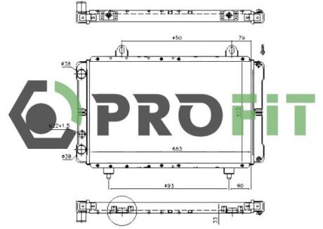 Радіатор охолодження PROFIT 1740-0083