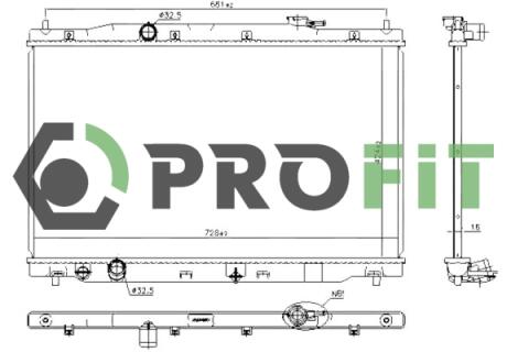 Радіатор охолодження PROFIT 1740-0207