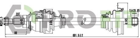 Полуось PROFIT 2730-0792