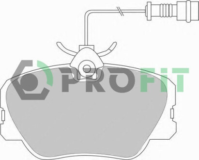 Колодки гальмівні дискові ПЕРЕДН MB W 124 (E CLASS) 2.0, 2.2, 2.8, 3.0, 2.0D, 2.5D,TD, 3.0D 06.93-06 -ua PROFIT 5000-0415