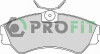 Колодки тормозные дисковые передние VW TRANSPORTER T4 1.8,1.9,1.9TD, 2.0,2.4D,2.5TDI2.8,2.8TDI 90-99 PROFIT 5000-0785 (фото 1)