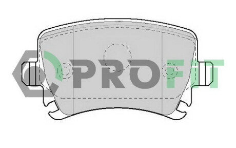 Колодки тормозные дисковые задние SKODA OCTAVIA 04-13. SUPERB 08-15. VW GOLF 03-13. JETTA 05-10. PASSAT PROFIT 5000-1636
