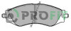 Колодки гальмівні дискові ПЕРЕДН CHEVROLET EPICA (KL1), 2.0, 2.5, 2.0D 01/05- -ua PROFIT 5000-2049 (фото 1)