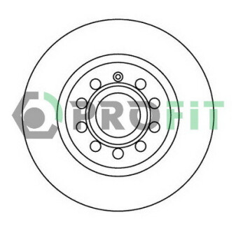 Диск тормозной передний SEAT ALTEA XL 10/06- LEON 05/05- TOLEDO 04/04-,SKODA OCTAVIA 02/04-,VW CADDY PROFIT 5010-1223