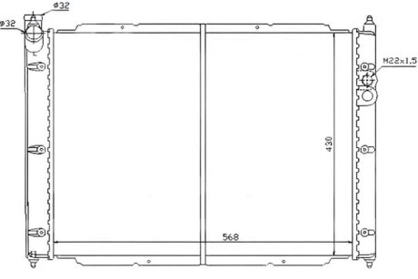 Радіатор охолоджування РАДИАТОР VW TRANSPORTER T3 82-92 (+/-AC) (МКПП) -ua PROFIT 9567A3
