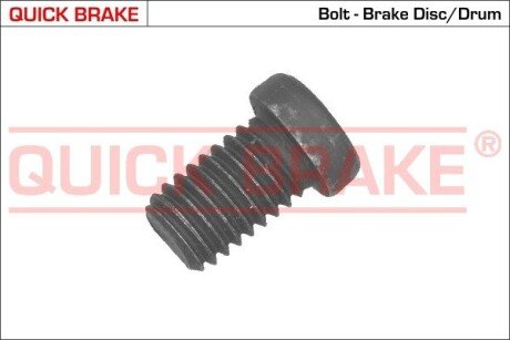 Болт кріплення диска гальмівного BMW 3 (E30/F30/F80)/5 (E34/E60)/7 (E23/E32) 80-18 M30/M57/M60/ (opt-om) QUICK BRAKE 11668