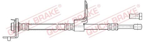 Фото гальмівний шланг QUICK BRAKE 50.856X Гальмівний шланг QUICK BRAKE 50.856X