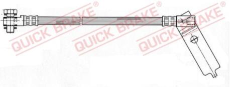 Фото гальмівний шланг QUICK BRAKE 59.978X Гальмівний шланг QUICK BRAKE 59.978X
