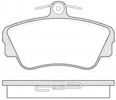Колодки гальмівні дискові ПЕРЕДН VOLVO 440 -96 -ua REMSA 0309.00