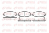 Колодки гальмівні дискові ПЕРЕДН HONDA ACCORD, CIVIC, CRV 1.7CTDI,2.0I 16V 92.01-,02.07- -ua REMSA 0324.02 (фото 1)