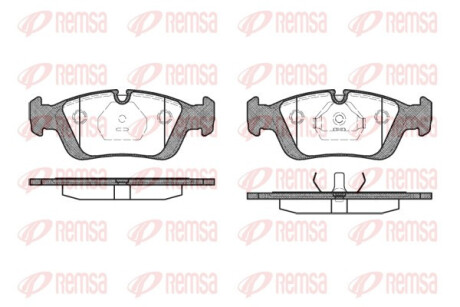 Колодки тормозные дисковые передние BMW 3 SERIES E46 98-05,BMW 3 SERIES E46 TOURING 01-05 REMSA 0384.00