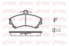 Колодки тормозные дисковые передние MITSUBISHI CARISMA 1.6, 1.6 16V, 1.9TD 95-, SPACE STAR 98-, VOLVO S40 REMSA 0590.21 (фото 1)