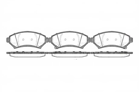 Колодки гальмівні дискові ПЕРЕДН OPEL SINTRA -99 REMSA 0641.02