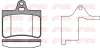 Колодки гальмівні дискові ЗАДН CITROEN C5 01- -ua REMSA 0830.20 (фото 1)