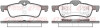 Колодки тормозные дисковые задние MINI 01- REMSA 0862.00 (фото 1)