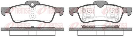 Колодки тормозные дисковые задние MINI 01- REMSA 0862.00