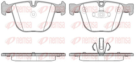 Колодки тормозные дисковые задние BMW 5(F07) GRAND TURISMO 3.0 4.4 2010-,7(F01-04) 3.0-6.0 08- REMSA 0892.20