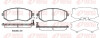 Колодки тормозные дисковые передние SUBARU FORESTER 01-, IMPREZA 00-, LEGACY 03- REMSA 0951.04 (фото 1)