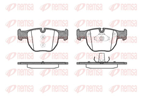 Колодки гальмівні дискові ПЕРЕДН LAND ROVER RANGE ROVER III 2002 - 2012 -ua REMSA 0979.00