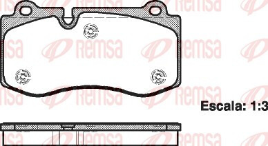Колодки тормозные дисковые передние MERCEDES BENZ CLS 2006 -, E-CLASS 2004 - 2009, S-CLASS 2005 -, SL 200 REMSA 1202.00