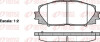 Колодка торм. диск. TOYOTA YARIS 1.0 VVT-I, 1.3 VVT-I,1.4D-4D 01/06- передн. REMSA 1224.00 (фото 1)