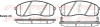Колодки гальмівні дискові ПЕРЕДН KIA CARNIVAL 2.5 V6,2.9 CRDI 01-06,PREGIO 2.5 TCI 03- -ua REMSA 1244.02 (фото 1)