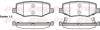 Колодки тормозные дисковые задние DODGE NITRO 2.8-4.0 07-,JEEP WRANGLER II-III 2.8 3.8 06- REMSA 1264.02 (фото 1)