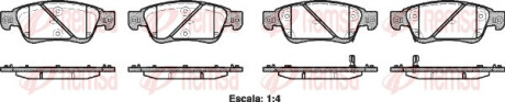 Колодки тормозные дисковые ПЕРЕДНЕЙ INFINITY G КУПЕ 37 07- REMSA 1273.02