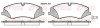 Колодки гальмівні дискові ПЕРЕДН LANDROVER DISCOVERY III-IV 3.0 5.0 09-,RANGE ROVER III 3.6 06- 5.0 09 -ua REMSA 1409.00 (фото 1)