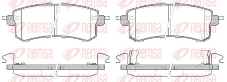 Колодки тормозные дисковые задние INFINITI QX56 2012- REMSA 1447.02