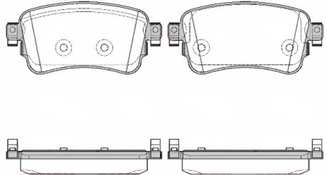 Колодки гальмівні дискові REMSA 1720.00