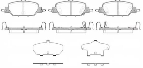 Колодки тормозные дисковые задние HONDA CR-V V (RW) 12/16- REMSA 1730.02