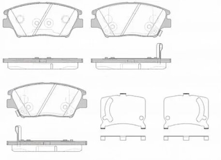 Колодки гальмівні дискові SSANGYONG -ua REMSA 1824.02