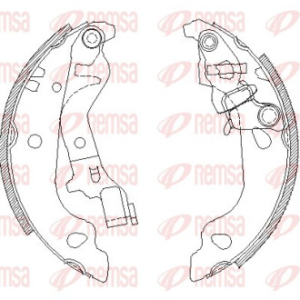 Колодки гальмівні барабанні FIAT PUNTO (188_)_PUNTO VAN (188_)_ZASTAVA 10 (188) -ua REMSA 4099.00