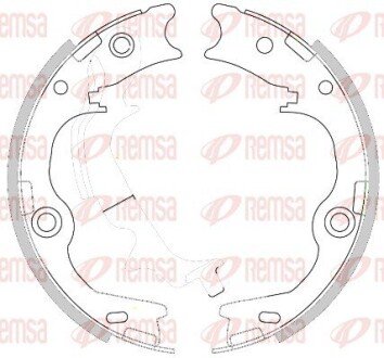 Колодки тормозные барабанные REMSA 4252.00