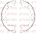 Колодки тормозные барабанные (комплект 4 шт.)) HYUNDAI SANTA FE III (DM;DMA) 09/12-,KIA SORENTO II (XM) 1 REMSA 4466.00 (фото 1)