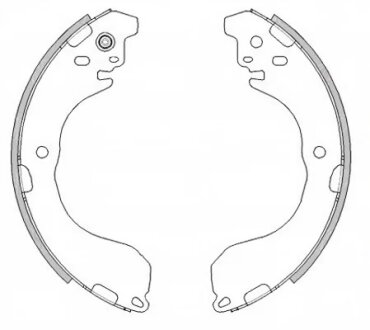 Колодки гальмівні барабанні REMSA 4471.00