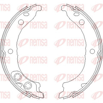Колодки тормозные барабанные FIAT DUCATO 2.0-2.8 02-,PEUGEOTT BOXER REMSA 4728.00