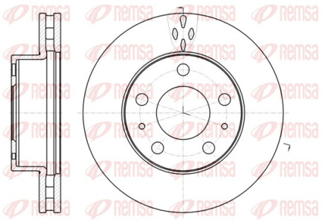 ДИСК тормозной задней CITROEN JUMPER III 4/06-,FIAT DUCATO V 2/06-,PEUGEOT BOXER III 4/06- REMSA 61016.10