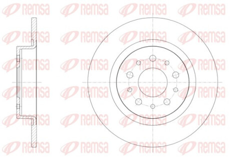 ДИСК тормозной задней FIAT 500L 1.4 1.6D 2013- REMSA 61558.00